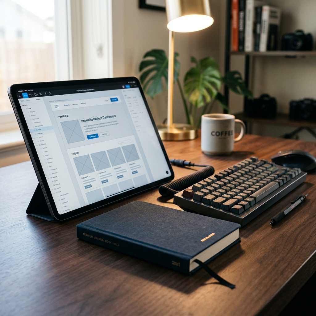 Minimalist Designer Devices Workspace